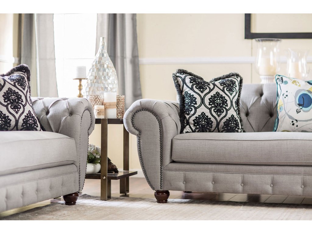 Loveseat, Gray - image 2