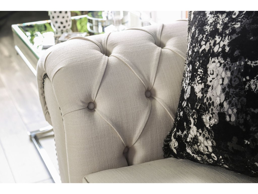 Loveseat, Beige - image 3