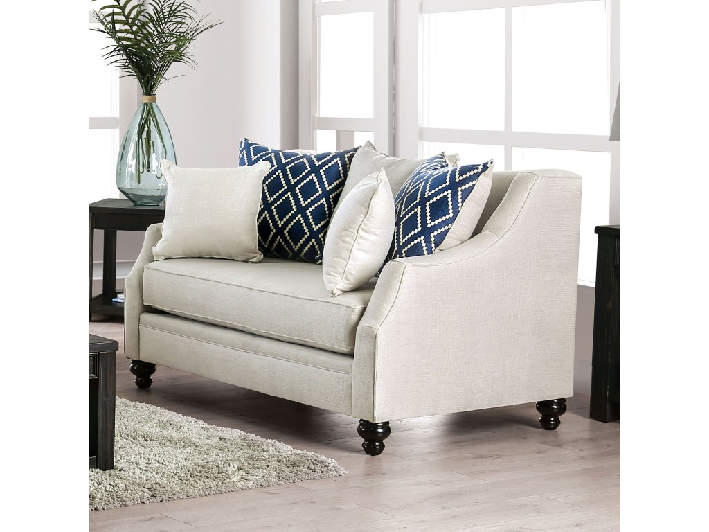 Loveseat, Ivory - main image