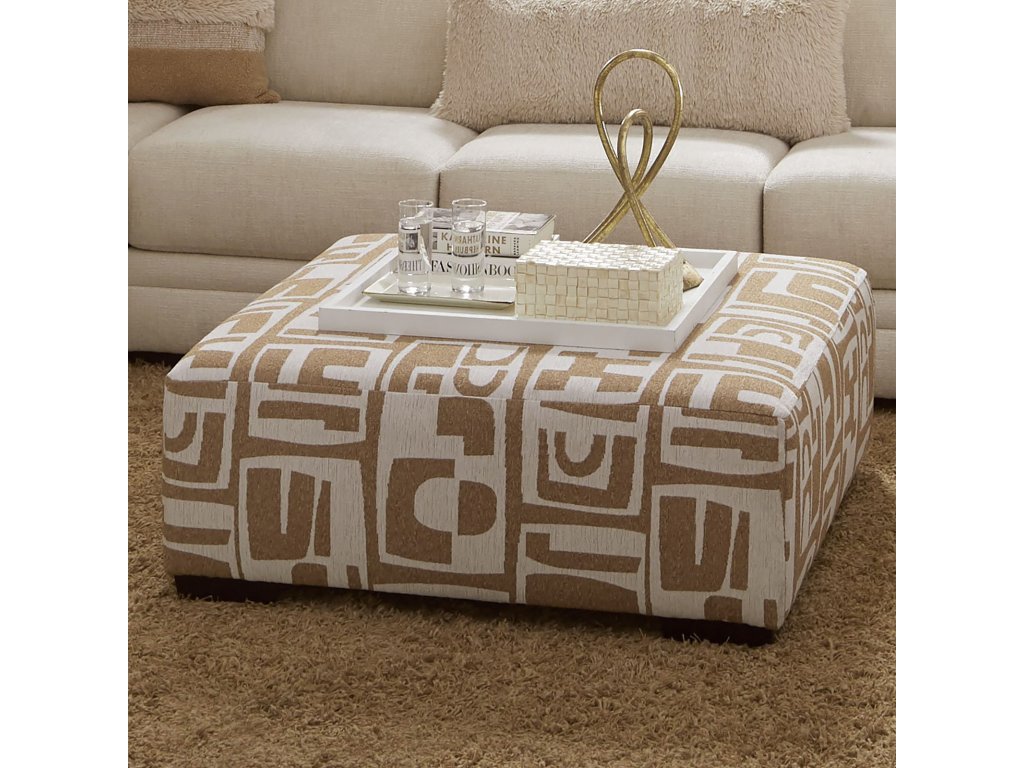 Ottoman, Ivory/Tan - main image