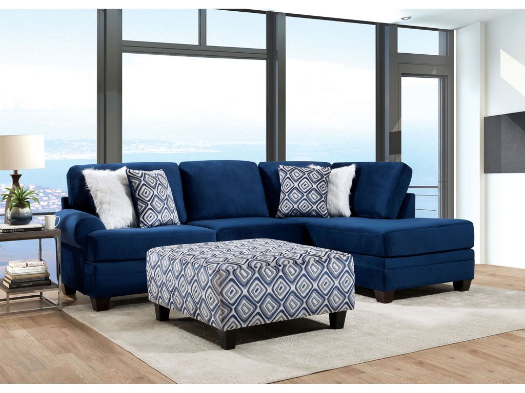 Sectional, Navy - main image