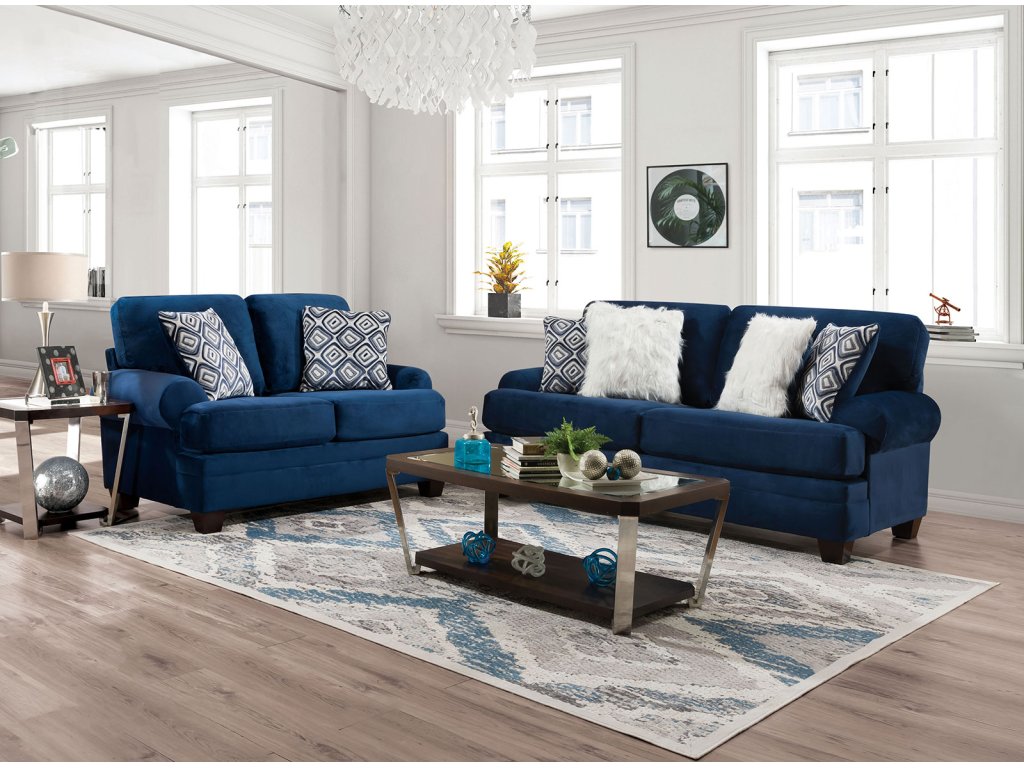 Sofa, Navy - image 1