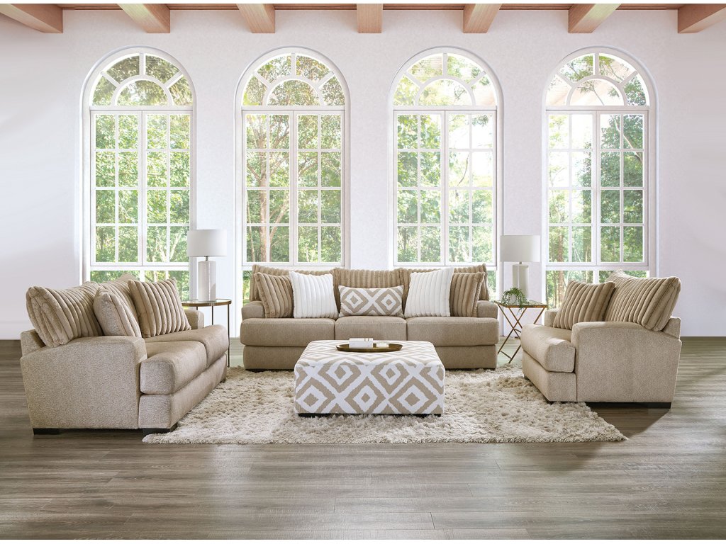 Ottoman, Light Brown - image 1