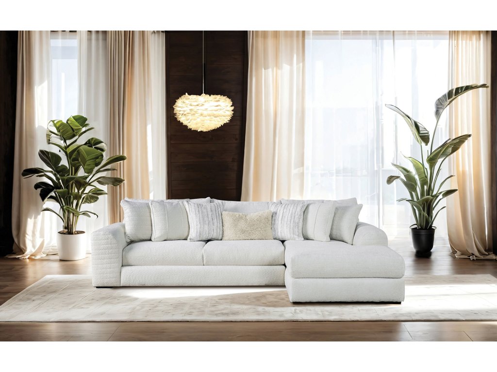 Sectional, Ivory - image 1