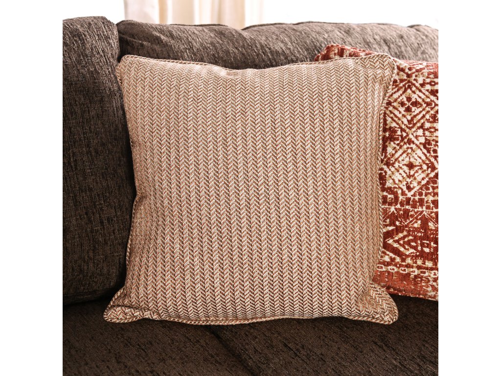 Sectional, Dark Brown/Rust - image 3