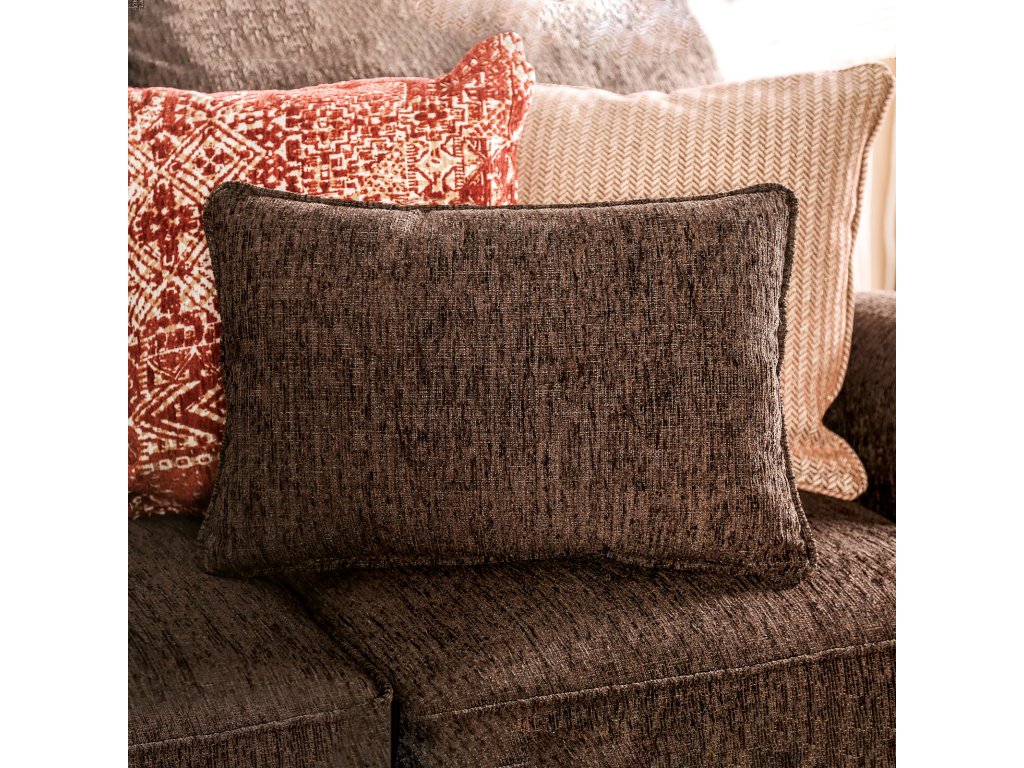 Sectional, Dark Brown/Rust - image 4