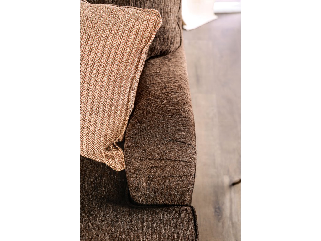 Sectional, Dark Brown/Rust - image 5