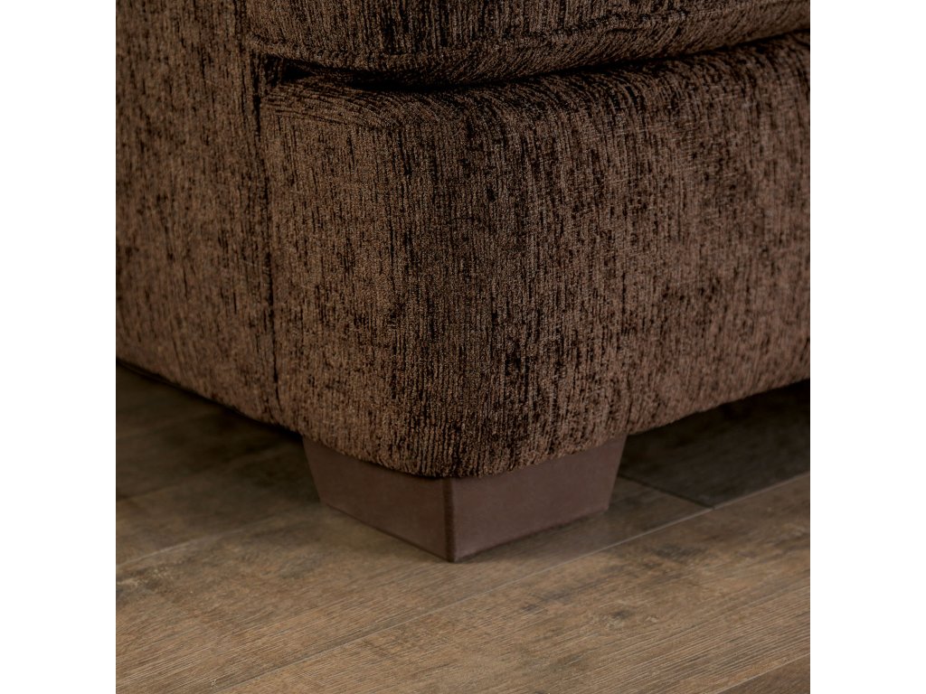 Sectional, Dark Brown/Rust - image 6