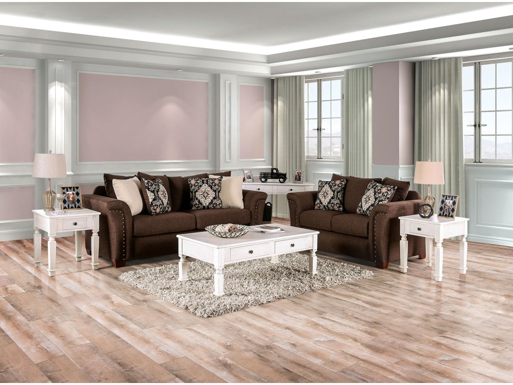 Sofa, Chocolate/Tan - image 1