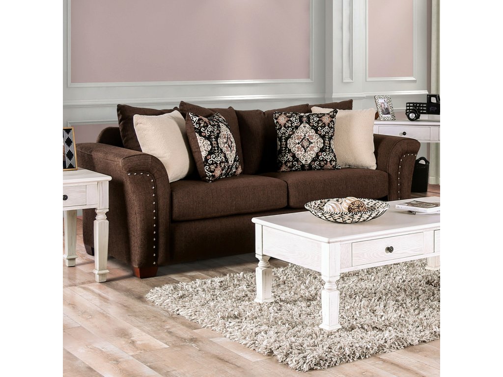 Sofa, Chocolate/Tan - main image