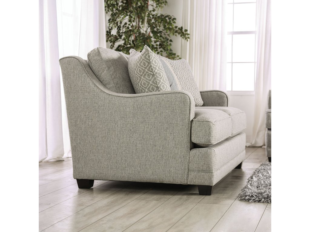 Sofa, Gray/Gold - image 9