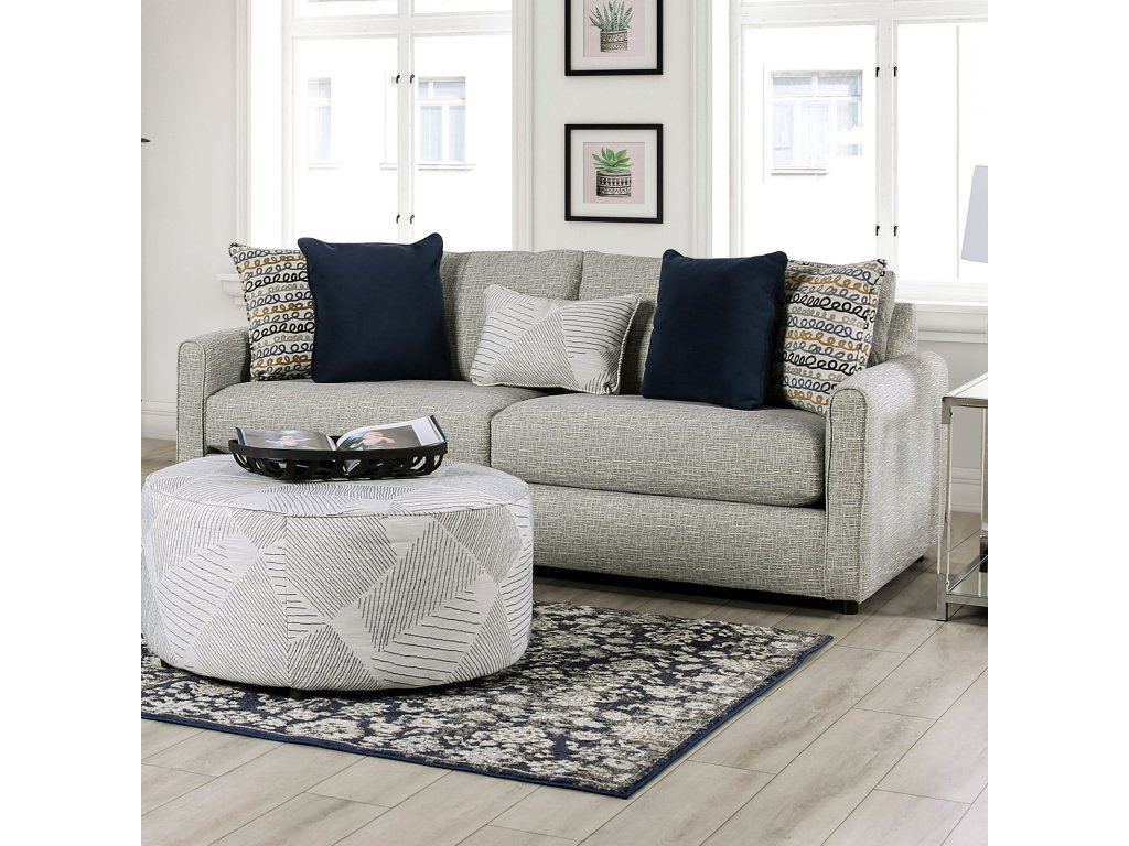 Sofa, Gray/Navy - main image