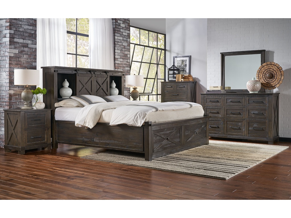 Queen Storage Hdbr W/ Storage Footboard - image 4