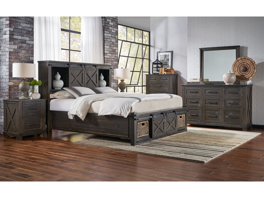 Queen Storage Hdbr W/ Rotating Storage - image 4