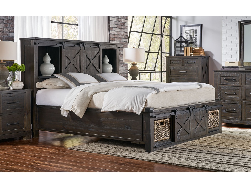 Cal-King Storage Hdbr W/ Rotating Storage - image 1