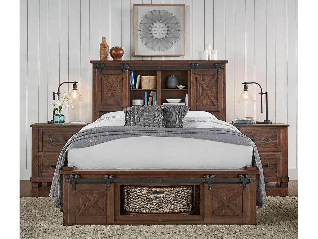 Cal-King Storage Hdbr W/ Rotating Storage - image 1