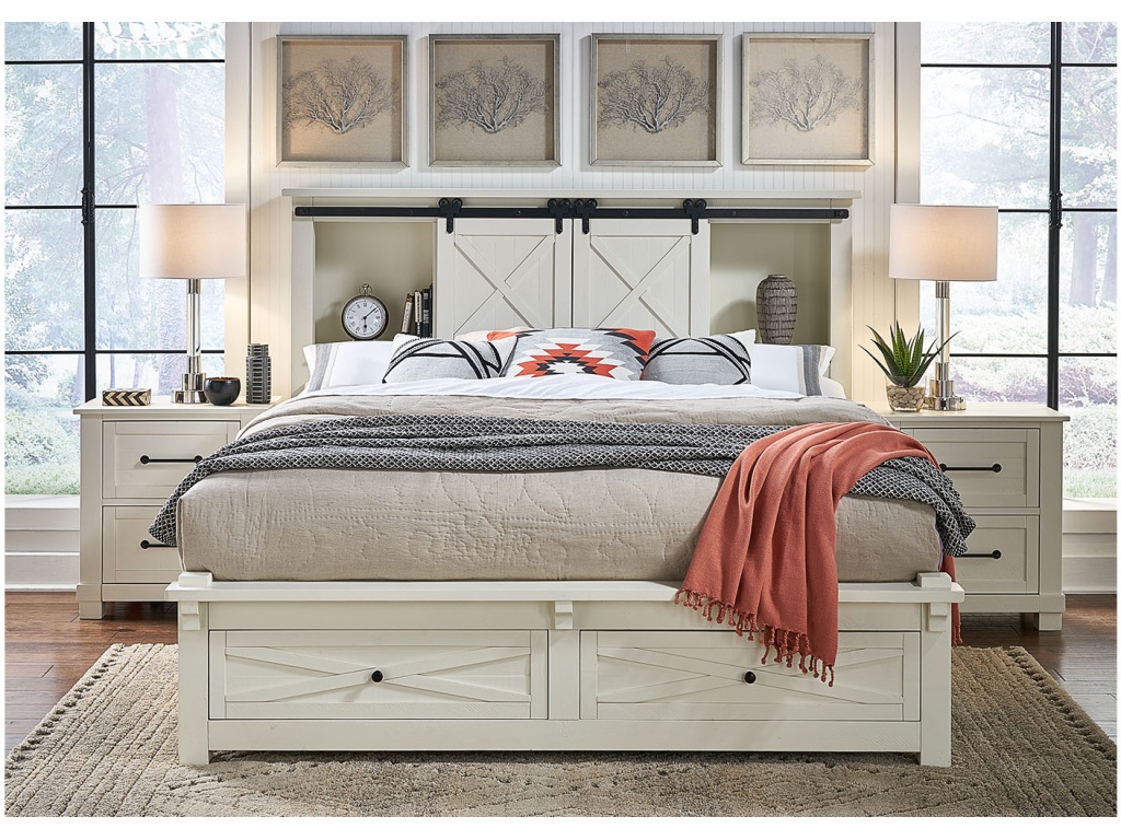 King Bookcase Hdbd W/ Ftbd Storage - image 1