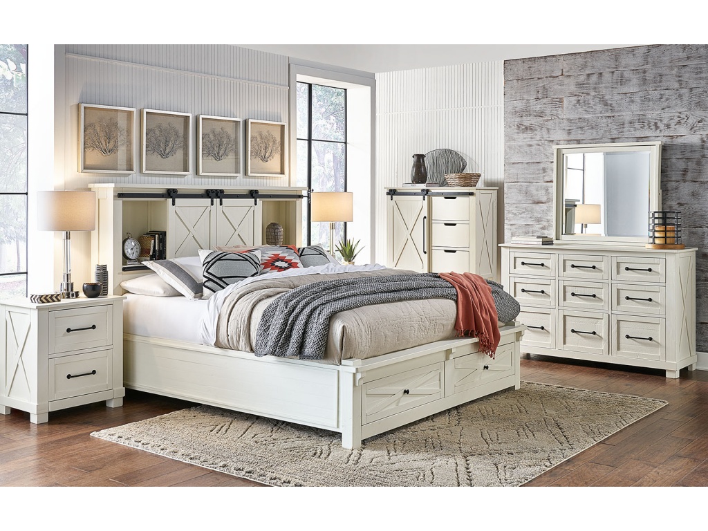 King Bookcase Hdbd W/ Ftbd Storage - image 2