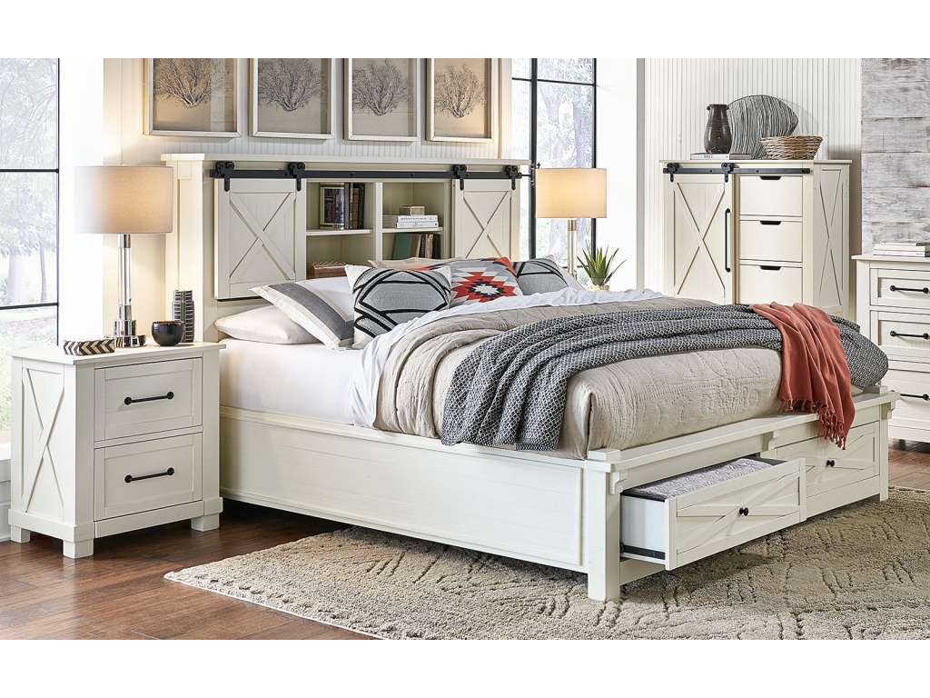 King Bookcase Hdbd W/ Ftbd Storage - main image