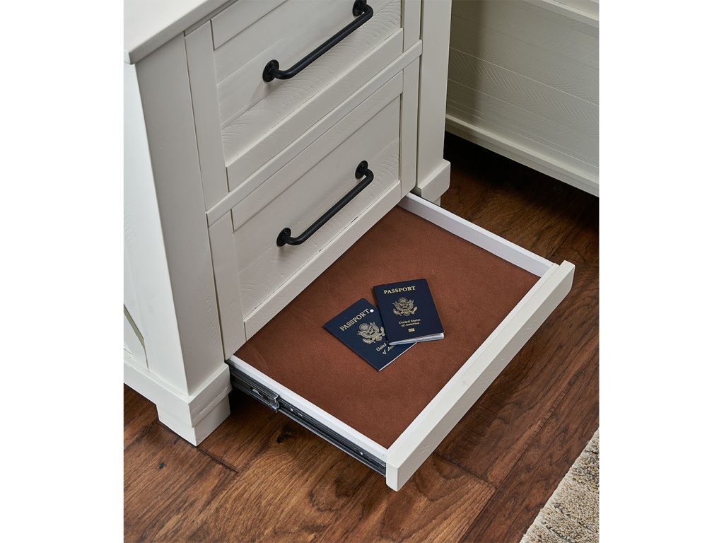 Nightstand W/ Usb & Hidden Drawer - image 2