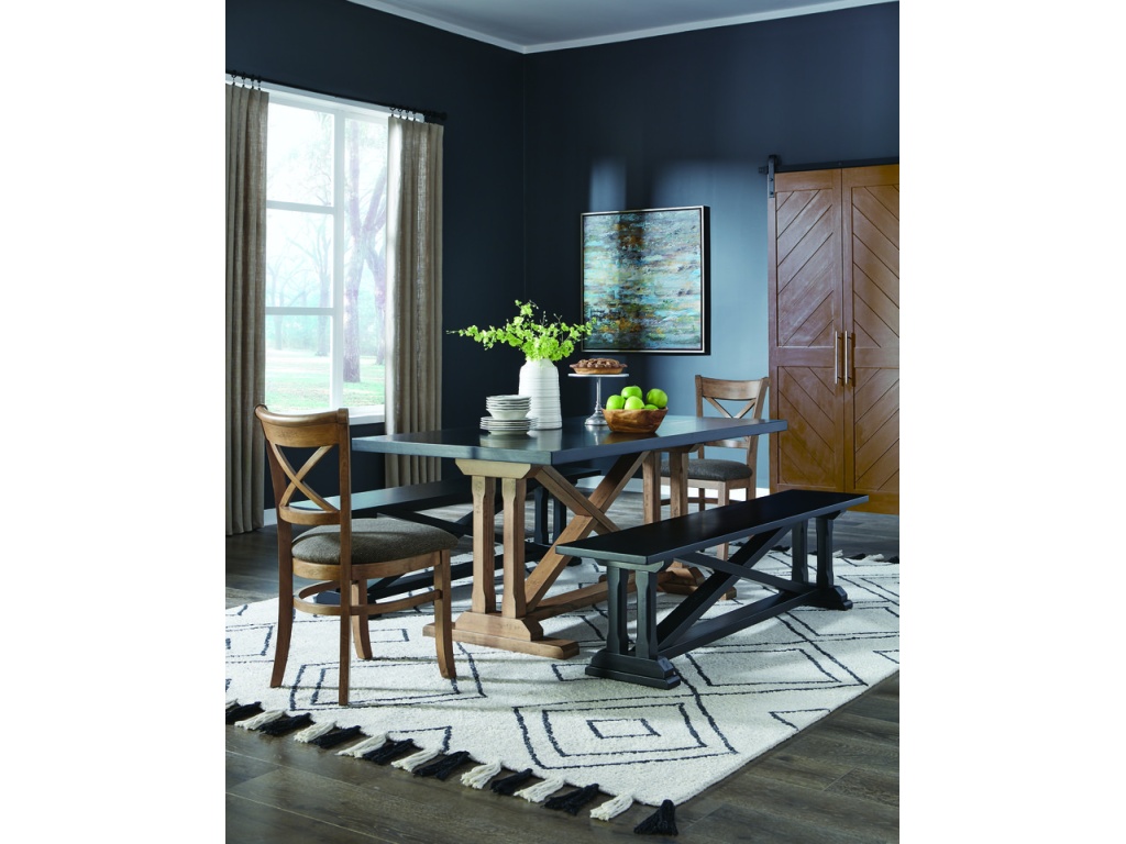 Alexa Trestle Solid Table Top and Base - image 2