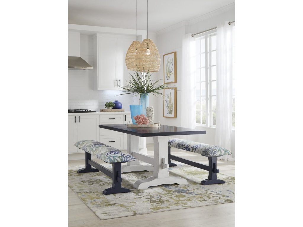 Trestle Solid Table Top w/ Trestle Table Base - image 2
