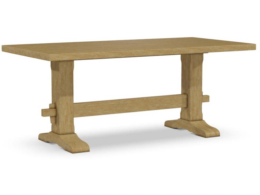 Trestle Solid Table Top w/ Trestle Table Base - main image