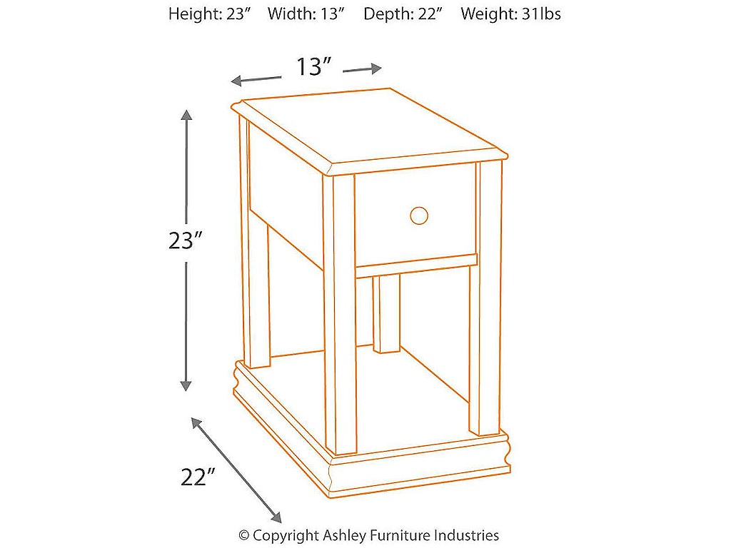 Breegin Chairside End Table - image 12
