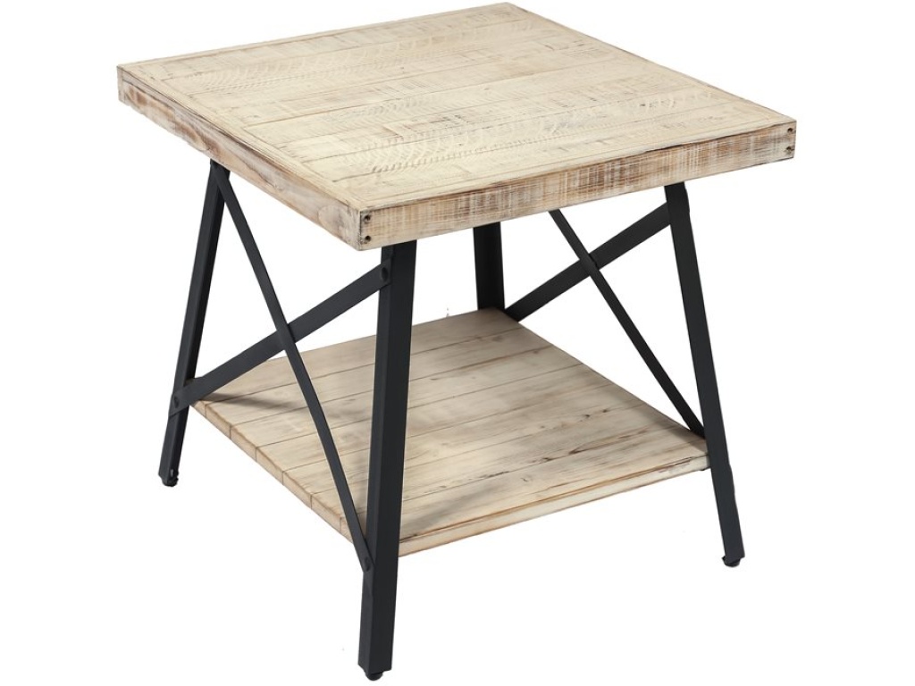 End Table-White Wash - main image