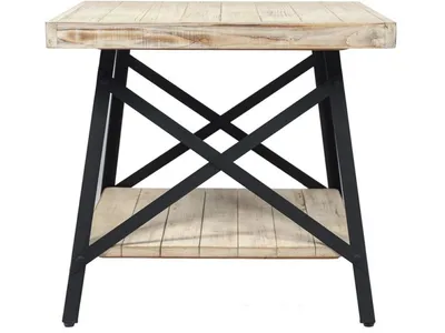 End Table-White Wash - Alternative View