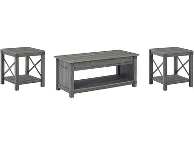 Freedan Coffee Table and 2 End Tables