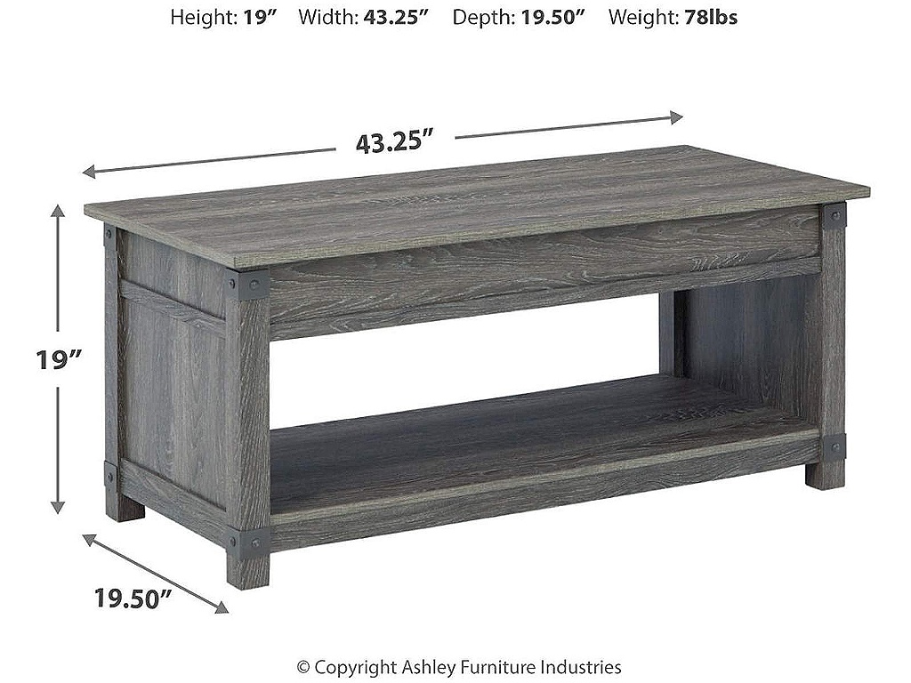 Freedan Lift-top Coffee Table, 2 End Tables and Console - image 13