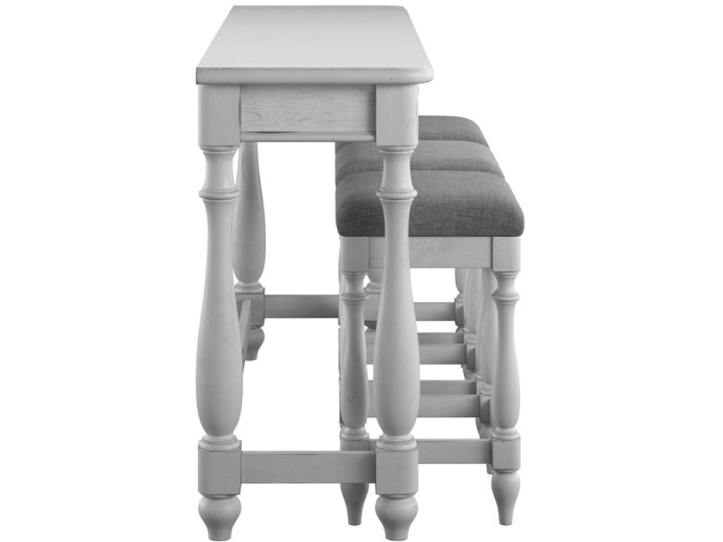 Sofa Table W /  3 Stools - image 2