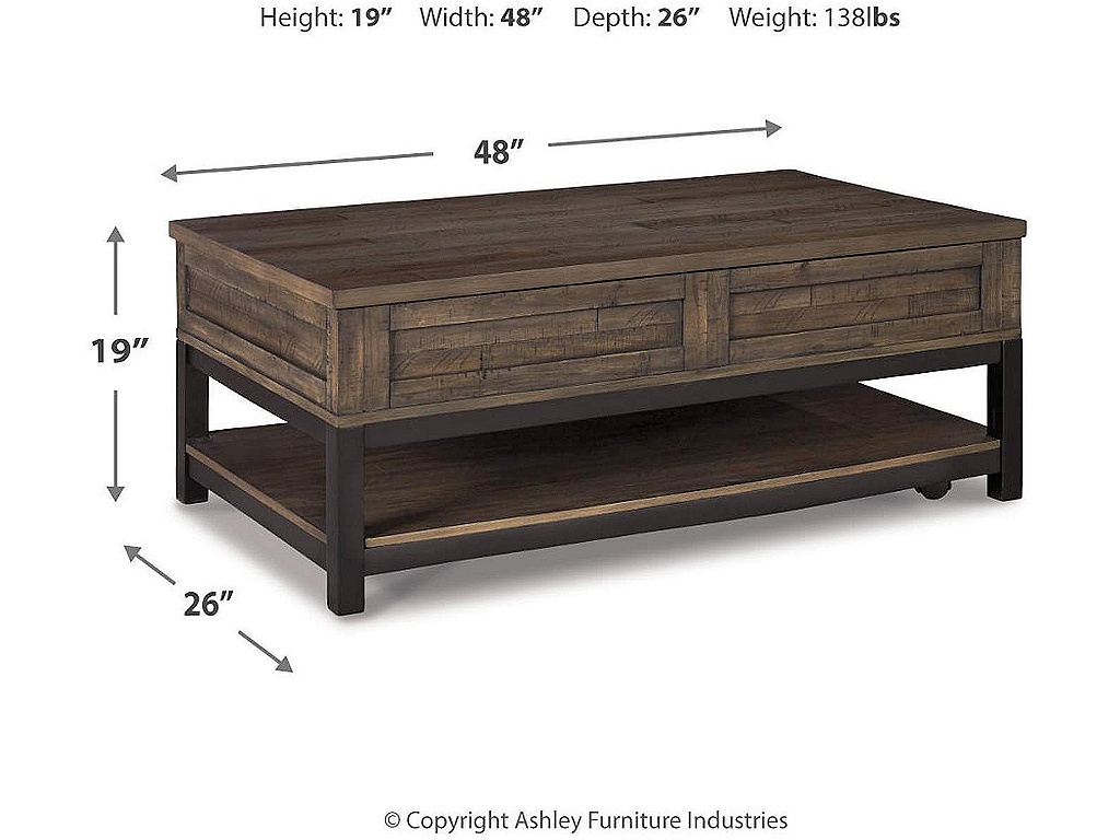 Johurst Coffee Table with Lift Top - image 3