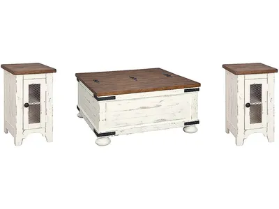 Wystfield Coffee Table and 2 Chairside End Tables