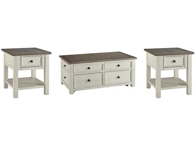 Bolanburg Coffee Table and 2 End Tables