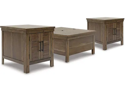 Moriville Lift-top Coffee Table and 2 End Tables
