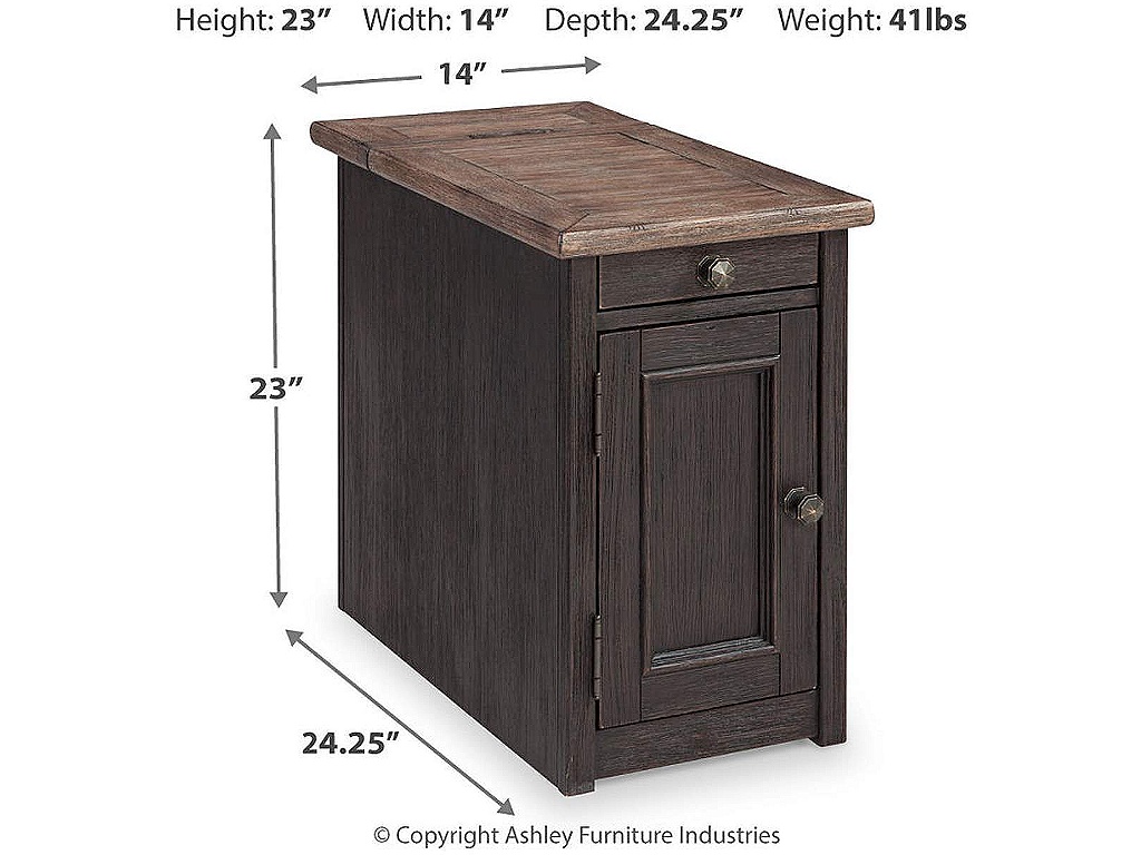 Tyler Creek Coffee Table and 2 Chairside End Tables - image 6