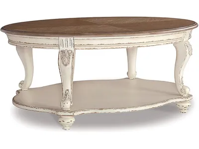 Realyn Coffee Table and 2 End Tables