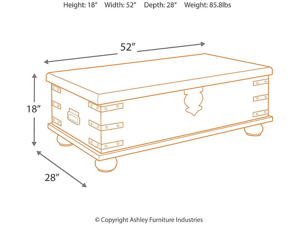 Carynhurst Coffee Table with Lift Top - image 3