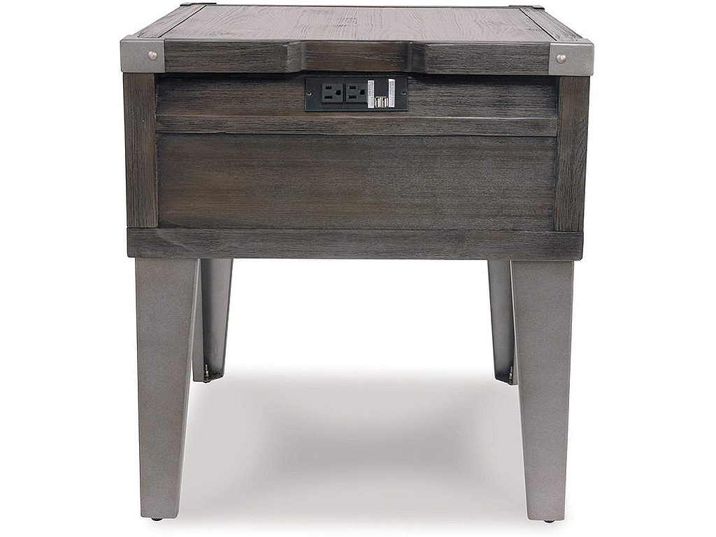 Todoe End Table with USB Ports & Outlets - image 7