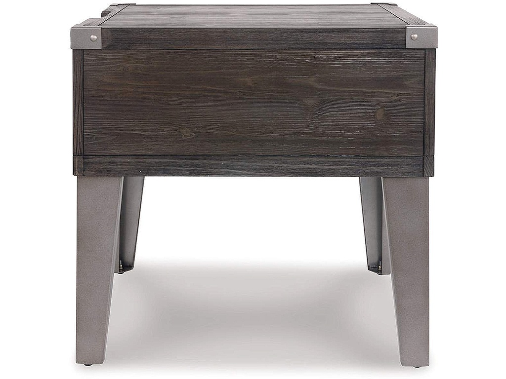 Todoe End Table with USB Ports & Outlets - image 6