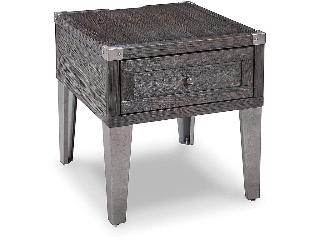 Todoe End Table with USB Ports & Outlets - main image