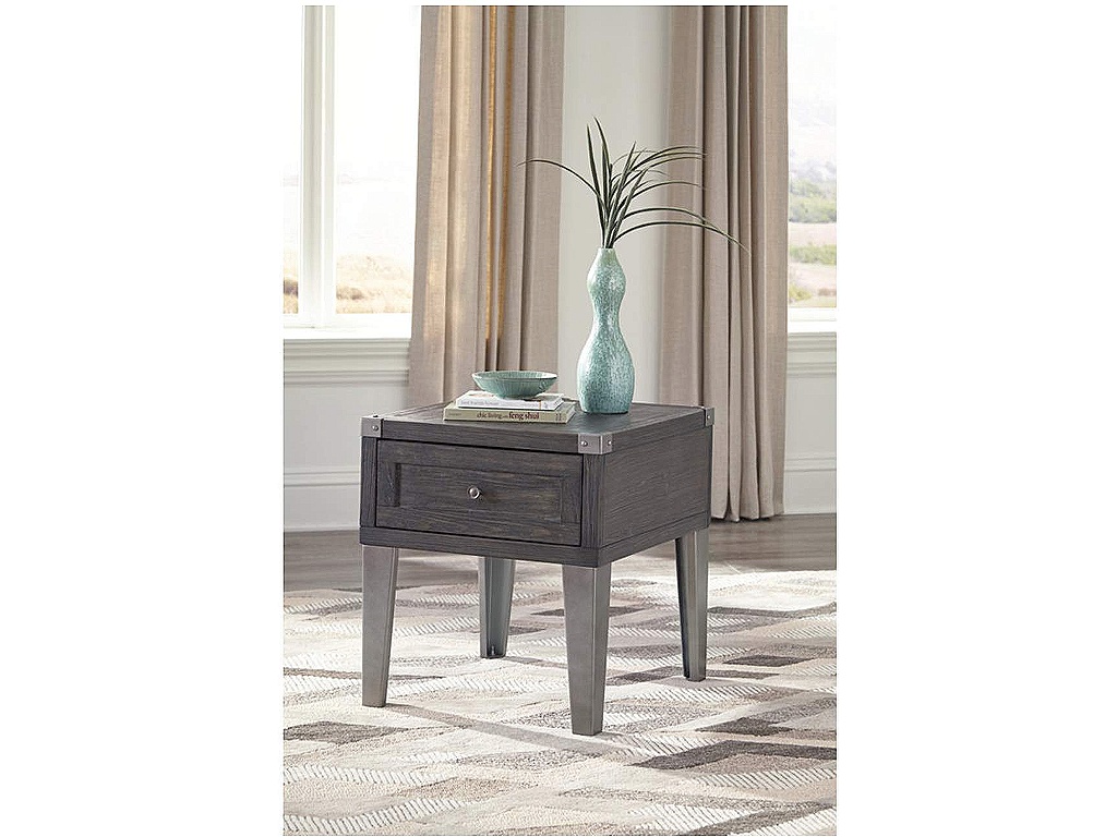 Todoe End Table with USB Ports & Outlets - image 2