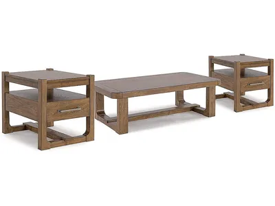 Cabalynn Coffee Table and 2 End Tables
