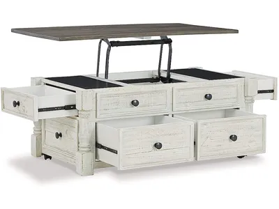 Havalance Lift Top Coffee Table and 2 End Tables - Alternative View