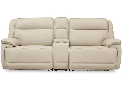 Double Deal 2-Piece Power Reclining Loveseat Sectional with Console