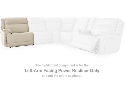Double Deal Left-Arm Facing Power Recliner - Alternative View