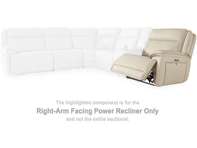 Double Deal Right-Arm Facing Power Recliner - Alternative View