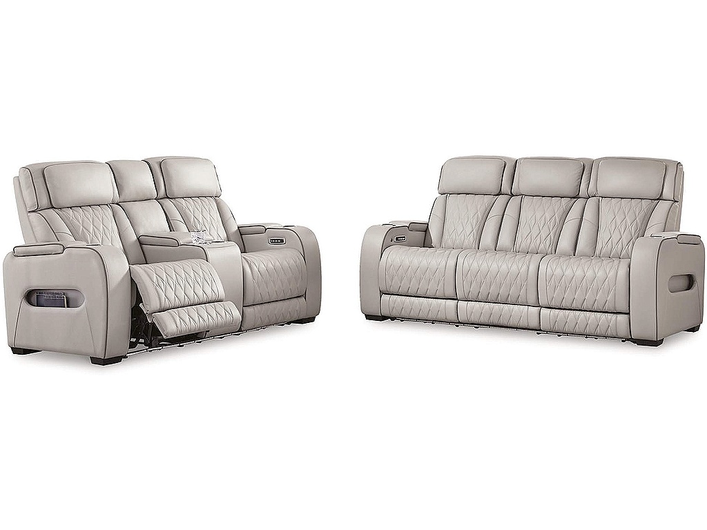 Boyington Power Reclining Sofa and Loveseat - image 1